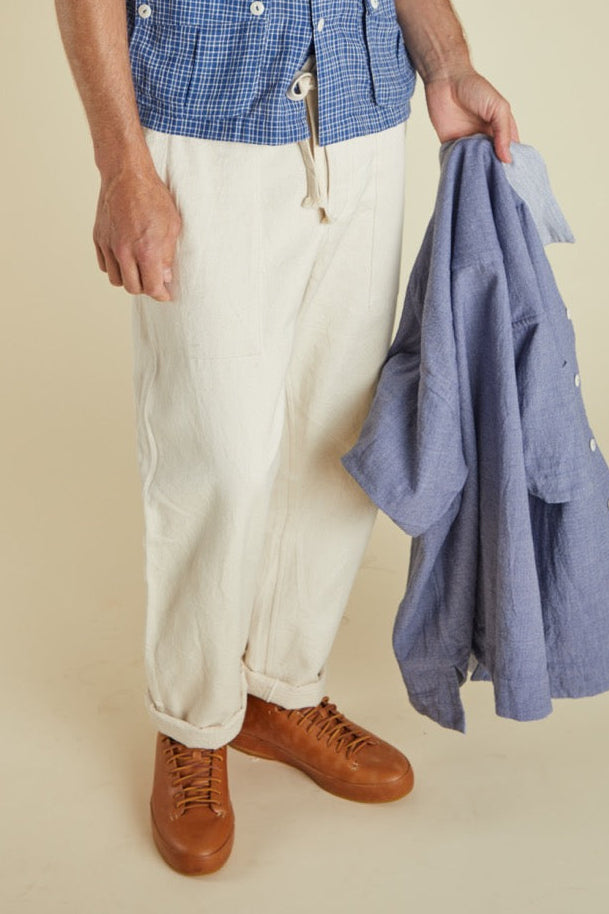 OBELISK PANT natural undyed denim – INDI+ASH