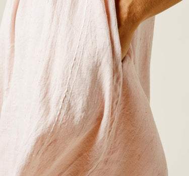ISA DRESS embroidered sappanwood