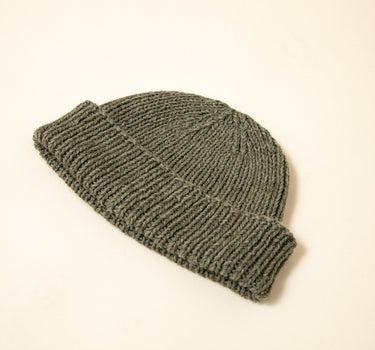 WATCH CAP: chilca green alpaca + cotton
