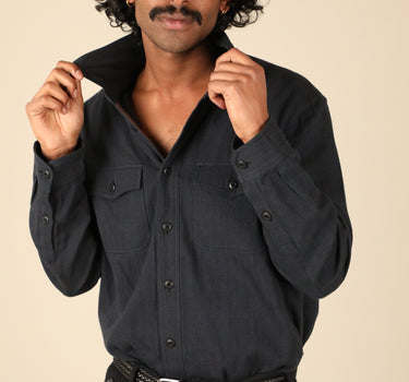 SMITH SHIRT indigo/iron