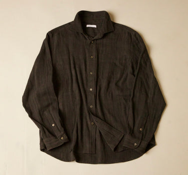 LS MATTY SHIRT iron black kala cotton