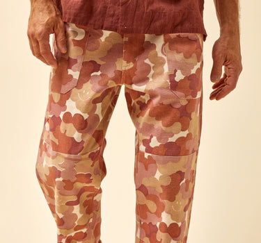 ISAAC PANT wood dyed cloud camo