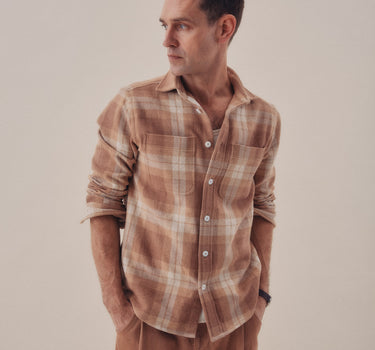 AMES WORKSHIRT handwoven desert shadow plaid