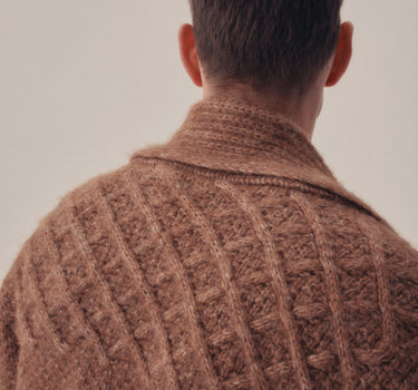 ANDES CARDIGAN undyed alpaca/cotton camel