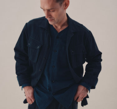 DANI 4 POCKET JACKET iron/indigo denim