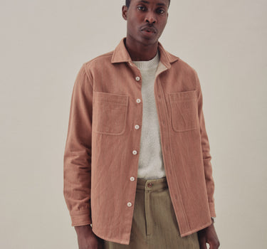 AMES WORKSHIRT cutch brown denim