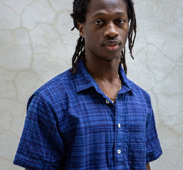 SS CEDAR SHIRT indigo madras