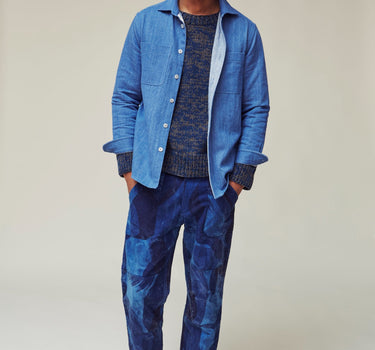 AMES WORKSHIRT medium indigo denim