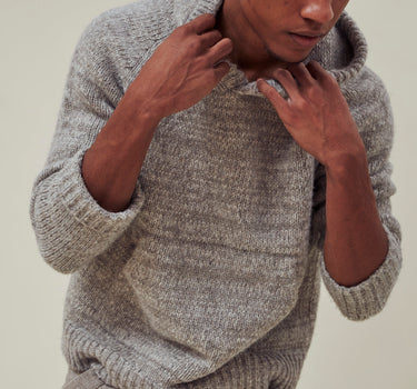 NOVA HOODY grey/walnut