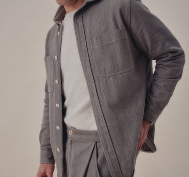 AMES WORKSHIRT iron grey denim