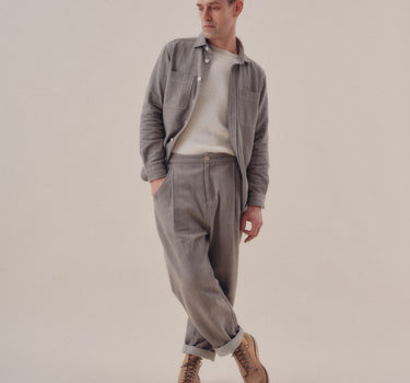 AMES WORKSHIRT iron grey denim