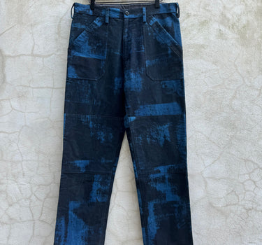 ISAAC PANT iron/indigo mudpaint