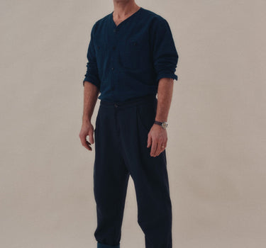NICO PANT iron/indigo denim