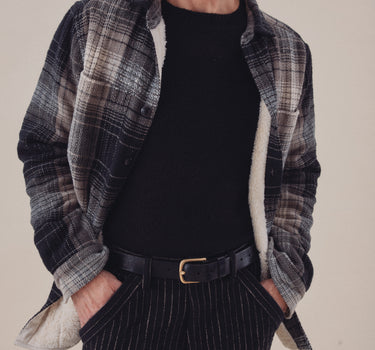 SANTI SWEATER black undyed baby alpaca