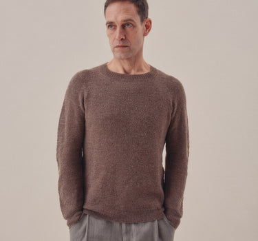 SANTI SWEATER taupe undyed baby alpaca
