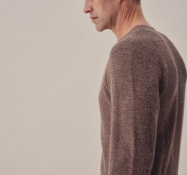SANTI SWEATER taupe undyed baby alpaca