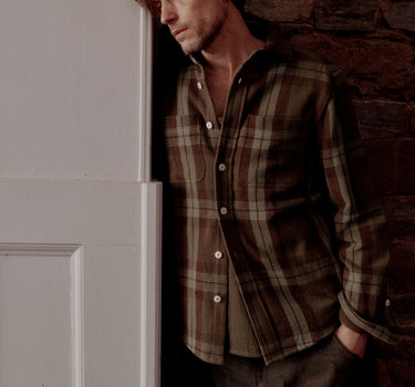 AMES WORKSHIRT forest shadow plaid
