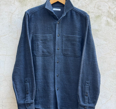 AMES WORKSHIRT iron/indigo herringbone