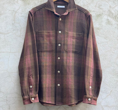 AMES WORKSHIRT terracotta shadow plaid