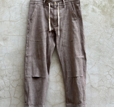 RAKA PANT iron gray/clay canvas