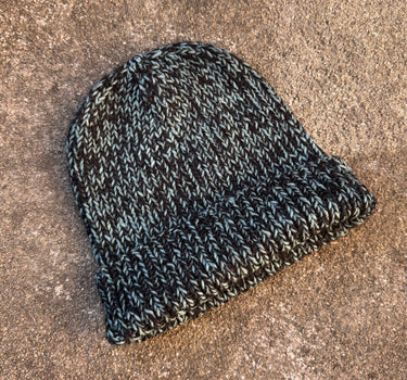WATCH CAP black/midnight teal