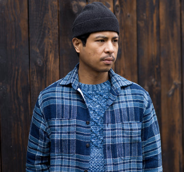 AMES OVERSHIRT - handspun big plaid