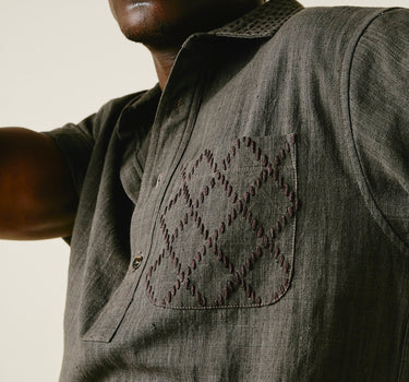 SS CEDAR SHIRT iron kala cotton