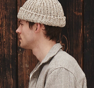 WATCH CAP alabaster/crudo handknit