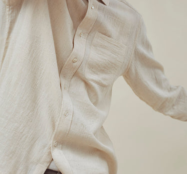 LS MATTY SHIRT natural undyed kala cotton