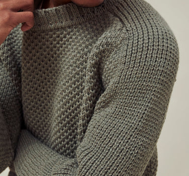 SPENCER THERMAL chillca green alpaca + cotton