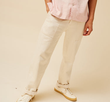 OBELISK PANT natural undyed denim