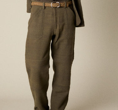 ISAAC PANT forest green/smoke