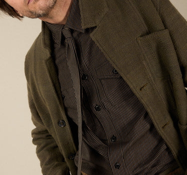 STUDY JACKET forest green/smoke