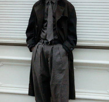 SHAKOOR PANT dobby stripe iron/acacia