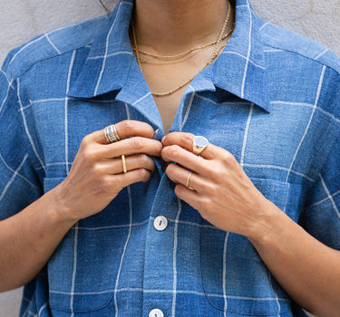 LAKE CAMP SHIRT box check kala cotton