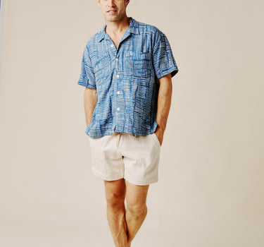 SS LAKE CAMP SHIRT drinkwater stripe