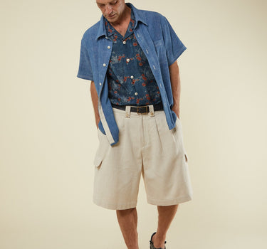 MARC SHIRT indigo/natural chambray