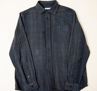 LS MATTY SHIRT iron/indigo kala cotton