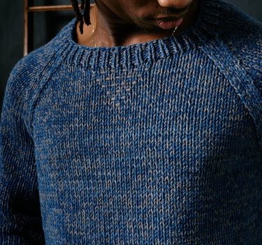 NOVA SWEATER indigo walnut cotton