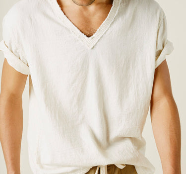 NOVA VNECK TEE natural kala cotton