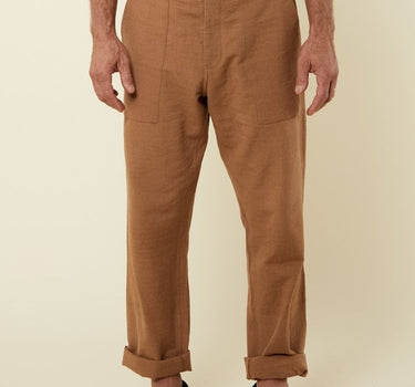 OBELISK PANT cutch brown canvas