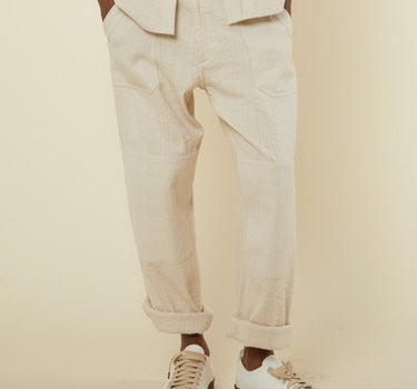 PATCHWORK ISAAC PANT natural/acacia