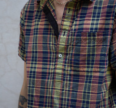 SS CEDAR SHIRT vegetable dye madras