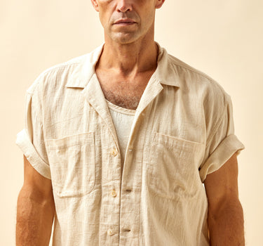 LAKE CAMP SHIRT natural undyed kala cotton
