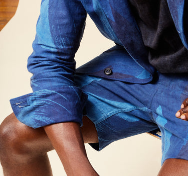 OBELISK SHORT indigo paintbrush camo