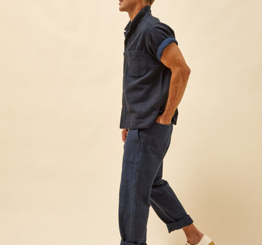 OBELISK PANT iron/indigo canvas