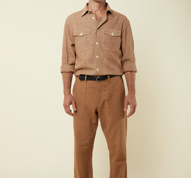 OBELISK PANT cutch brown canvas
