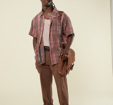 OBELISK PANT mauve canvas