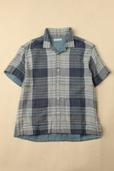 Plaid shirt on a beige background