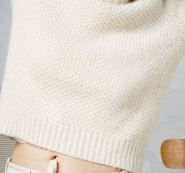 SPENCER THERMAL cream alpaca crudo cotton